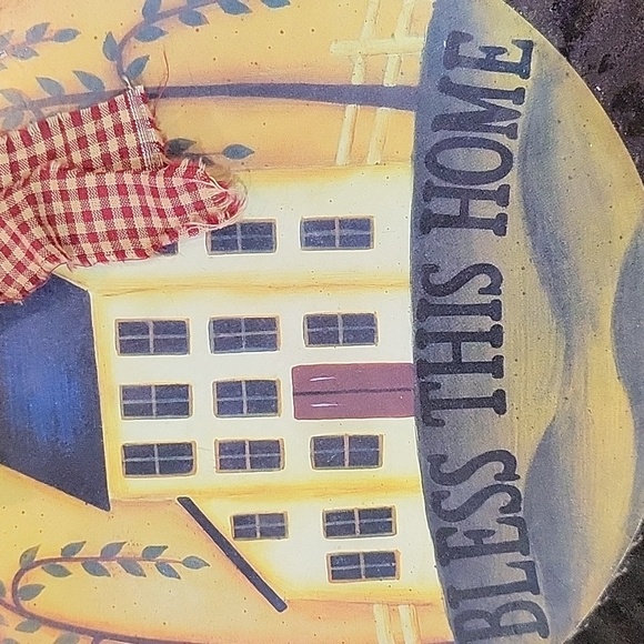 Bless This Home Pie Tin Picture Wall Hanging - Picture 4 of 5